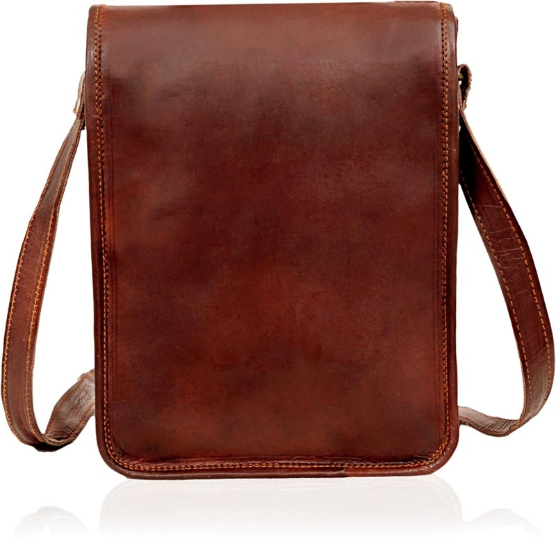 cuero Vintage Tablet Genuine Vintage Leather ipad/tab/Kindle Satchel Crossbody Shoulder Bag 11 Inch - Image 4
